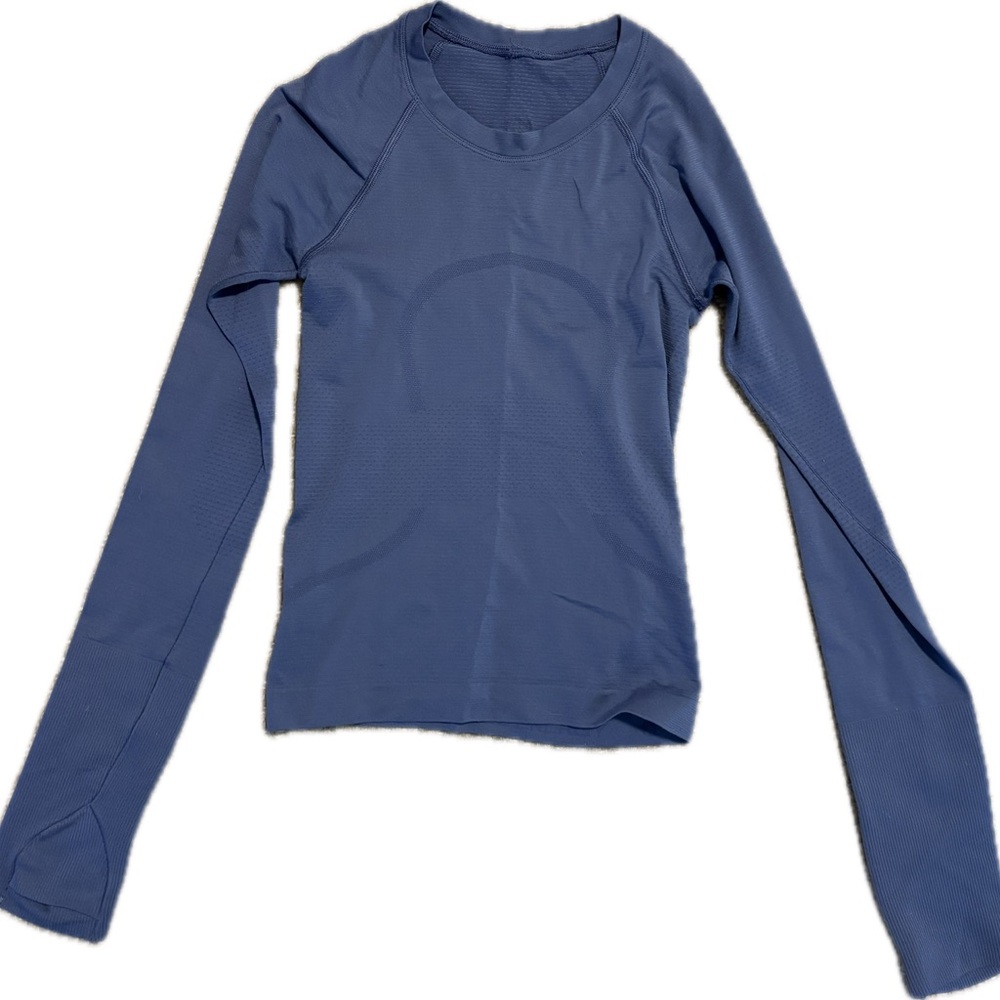 lululemon athletica Long Sleeve Tee in Slate Blue